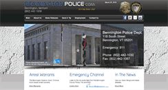 Desktop Screenshot of benningtonpolice.com